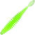 Приманка Quantum Magic Trout T-worm P-tail запах сыра (6.5см) Neon Green (упаковка - 6шт)