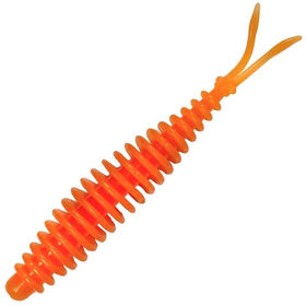 Приманка Quantum Magic Trout T-worm V-tail запах сыра (6.5см) Neon Orange (упаковка - 6шт)