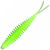Приманка Quantum Magic Trout T-worm V-tail запах сыра (6.5см) Neon Green (упаковка - 6шт)