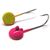 Джиг-головка Таблетка2,4гр, цвет № 08- розовый/кислотный (1 шт.), крючок JIG151 №2, Hayabusa