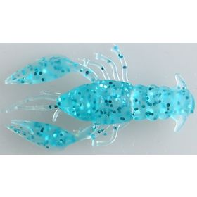 Резина Microkiller-10205 Рачок, цвет синий флюо. 40мм (6шт)