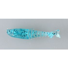 Резина Microkiller-10505 Малек, цвет синий флюо. 30мм (14шт)