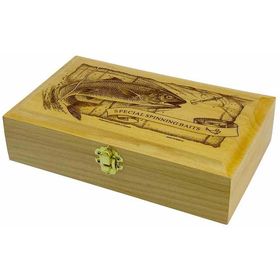 Коробка подарочная деревянная RB на 6 штук блесен