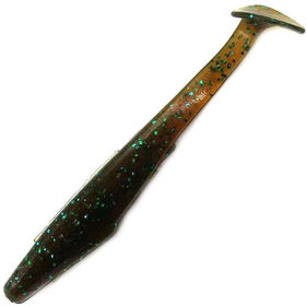 Силиконовая приманка Reins Rockvibe Shiner 4 (10.1 см) 565-Motor Oil Green Flake