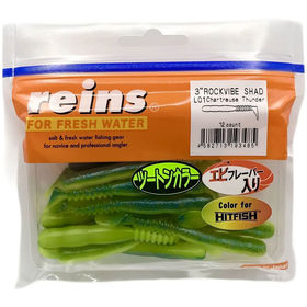 Силиконовая приманка Reins Rockvibe Shad 3 (7.5см) L01 (упаковка - 15шт)