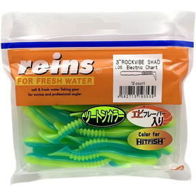 Силиконовая приманка Reins Rockvibe Shad 3 (7.5см) L06 (упаковка - 15шт)