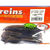 Силиконовая приманка Reins Curly Shad 3.5 (9см) L07 - Purple Jerry (упаковка - 11шт)