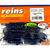 Силиконовая приманка Reins Curly Shad 3.5 (9см) L11 - Electric june bug (упаковка - 11шт)