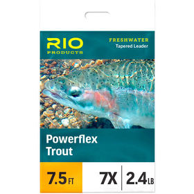 Подлесок RIO Powerflex Trout Leader 0X 7.5 ft. 15lb, 6.8kg