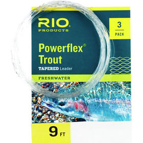 Подлесок Rio Powerflex Trout Leader 3-pack 12ft, 3X - 8.2lb/3.7kg (упаковка - 3шт)