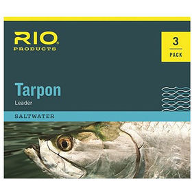 Подлесок Rio Tarpon Leader 3-pack 6ft, 20lb/9kg, 100lb Fluorocarbon Shock