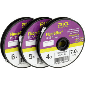 Поводковый материал Rio Fluoroflex Plus Tippet 3-pack 30yd, 3X-4X-5X, 8.5-5lb/3.8-2.3кг