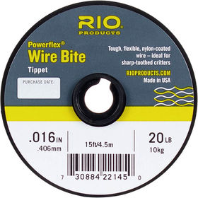 Поводковый материал Rio Powerflex Wire Bite Tippet 4.5м 0.457мм 30lb/15кг