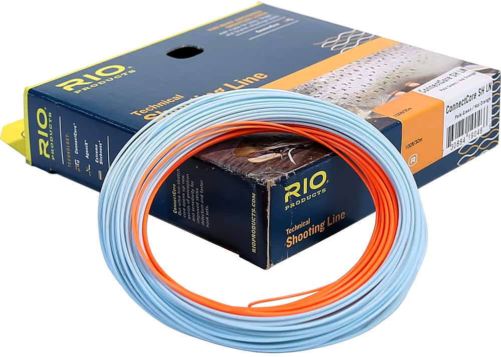 Раннинг Rio Connectcore Shooting Line 30.5м 0.037/20lb Pale Blue/Orange