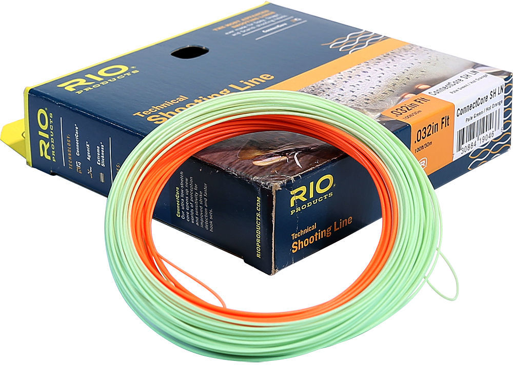 Раннинг Rio Connectcore Shooting Line 30.5м 0.032/20lb Pale Green/Orange