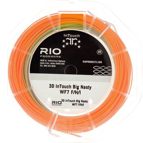Шнур RIO InTouch Big Nasty 3D WF10, F/H/I Gray/Green/Orange