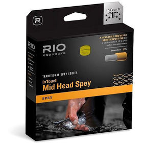 Шнур Rio InTouch Mid Head Spey 540gr, 6/7wt, Green/Orange/Straw