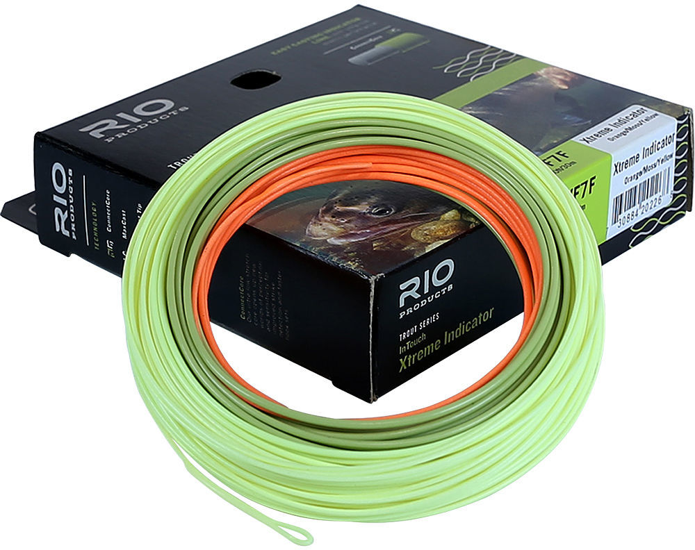 Шнур Rio InTouch Xtreme Indicator WF6F, Orange/Moss/Yellow