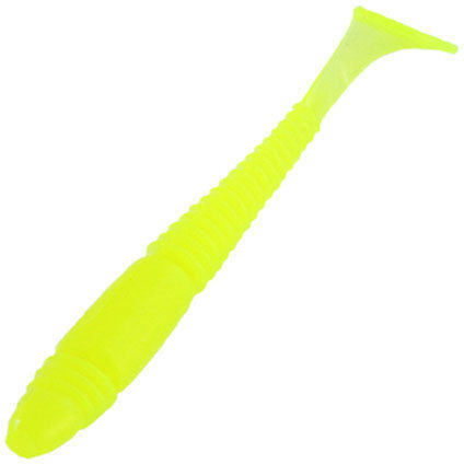 Мягкая съедобная приманка Caterpillar Гусеница (5см) 008 лимонный флюо (упаковка - 10шт)