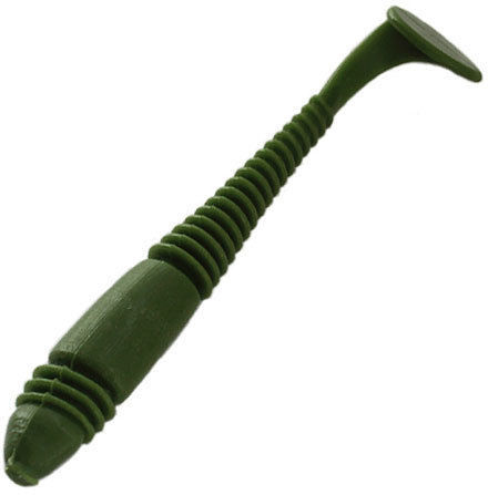 Мягкая съедобная приманка Caterpillar Гусеница (5см) 010 зеленый оксид (упаковка - 10шт)