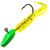 Джиг Балансир Twister (10г) зеленый флуоренсцентный (упаковка - 3шт)