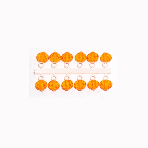 Подвес-серьга Микро-Бис Кристалл К (4.2мм) оранжеый прозрачный (12шт)