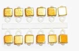 Подвес-серьга Микро-Бис Куб К (2.8мм) золото (12шт)