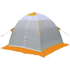 Палатка зимняя Лотос 4 (белый/оранжевый)