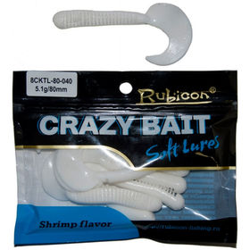 Силиконовая приманка Rubicon Crazy Bait CKTL (8см) 040 (упаковка - 7шт)