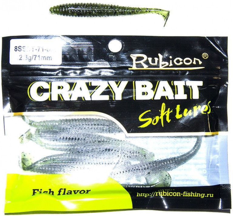 Силиконовая приманка Rubicon Crazy Bait SSDT (7.1см) 001 (упаковка - 8шт)