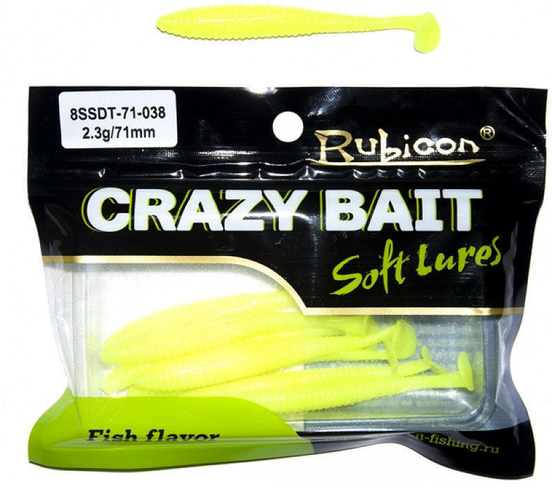 Силиконовая приманка Rubicon Crazy Bait SSDT (7.1см) 038 (упаковка - 8шт)