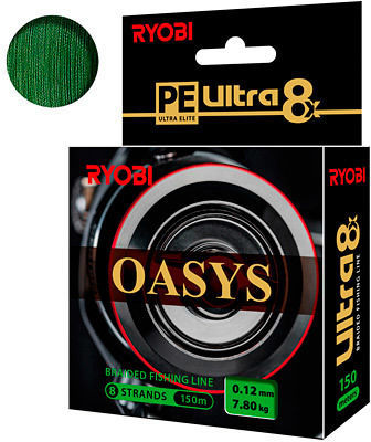 Леска плетеная Ryobi Oasys Dark Green 150 м 0.50 мм (темно-зеленая)