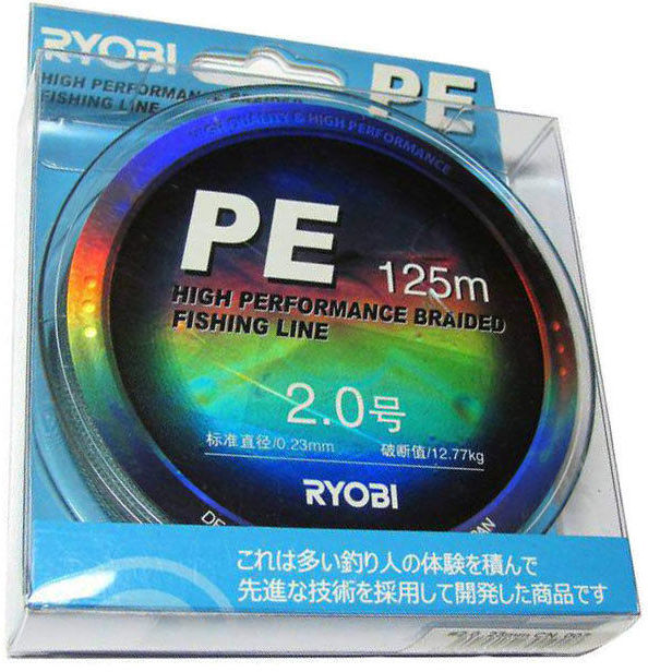 Леска плетеная Ryobi PE Gray 125м 0.28мм (серая)