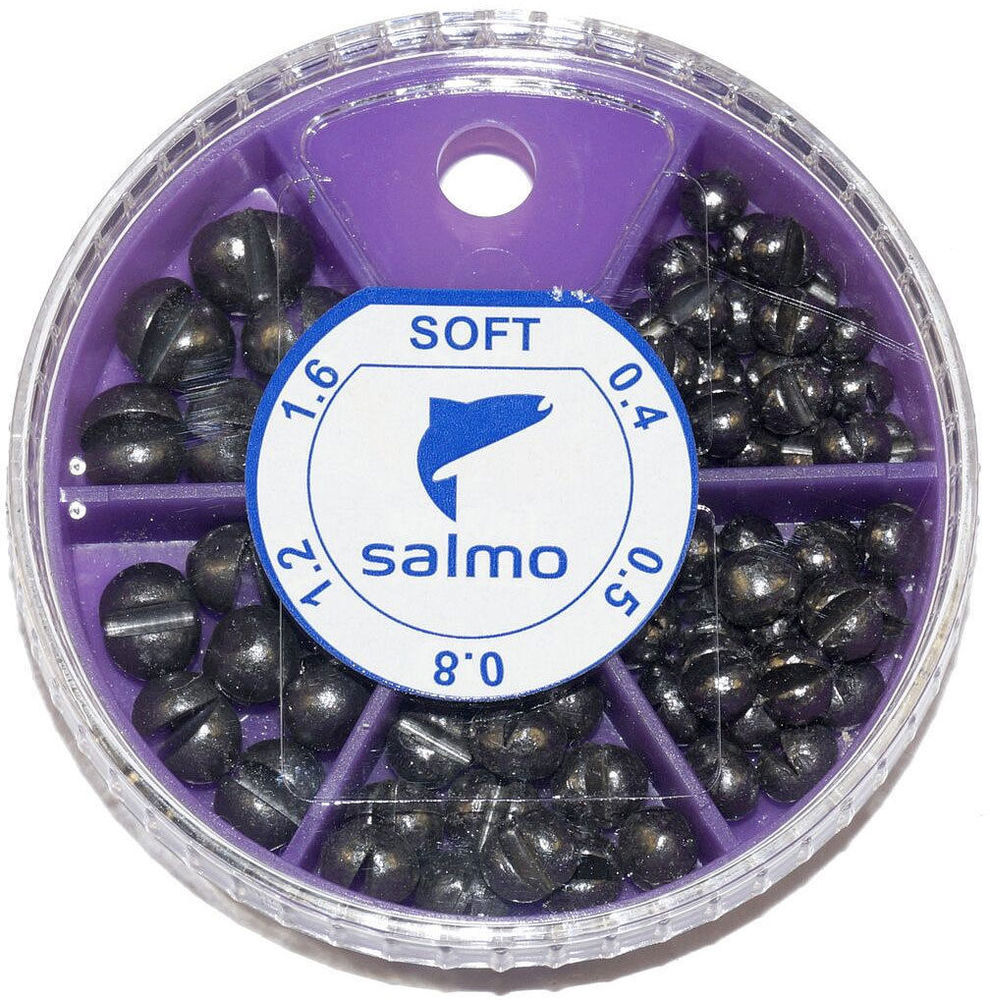 Набор грузил Salmo Дробь Soft мягк. 5 секц. 0.4-1,6г 60г набор 2