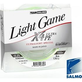 Плетеный шнур Team Salmo Light Game Fine Green 100м 0,042мм