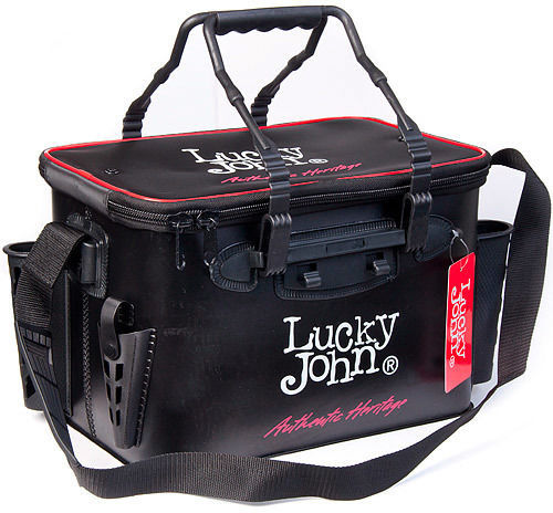 Сумка рыболовная Lucky John Eva с держателем для удилищ (360х230х250 мм)