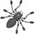 Силиконовая приманка Sansan San-Bugs Dominator Краб 38F (3.8см) темно-серая (упаковка - 10шт)