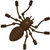 Силиконовая приманка Sansan San-Bugs Dominator Краб 38F (3.8см) светло-коричневая (упаковка - 10шт)