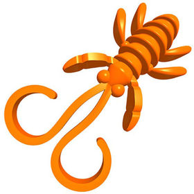 Силиконовая приманка Sansan San-Worm Nevesya Чеснок 35S (3.5см) оранжевая морковь (10шт)