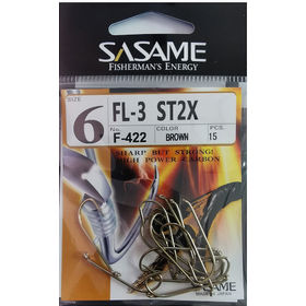 Крючок Sasame FL-3 ST2X Brown №12