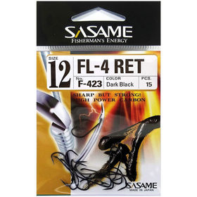 Крючок Sasame FL-4 Ret Dark Black №12