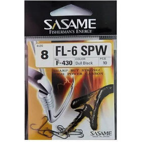 Крючок Sasame FL-6 SPW Dull Black №12