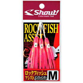 Силикон с крючком Sasame Shout Rock Fish Assist 305RP р.M P.R (упаковка - 3шт)
