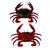 Приманка Savage Gear LB 3D Manic Crab 2,5 Red&Black 5pcs