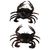 Приманка Savage Gear LB 3D Manic Crab 2,5 Black 5pcs