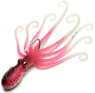 Приманка Savage Gear 3D Octopus (20 см) UV Pink Glow
