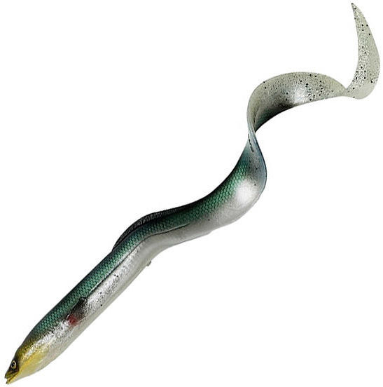 Приманка Savage Gear 3D Real Eel LB (15см) Green Silver (упаковка - 1шт)