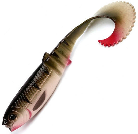 Приманка Savage Gear LB Cannibal Curltail 10 (10см) Perch (упаковка - 1шт)