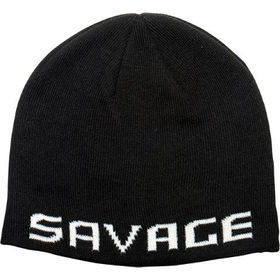 Шапка Savage Gear Logo Beanie (Black White)
