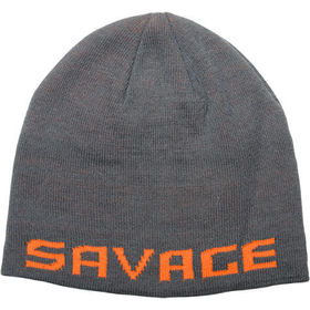 Шапка Savage Gear Logo Beanie (Rock Grey Orange)